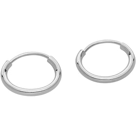 14k Gold Small Endless Hoop Earrings for Ears, Cartilage, Nose or Lips, 10mm