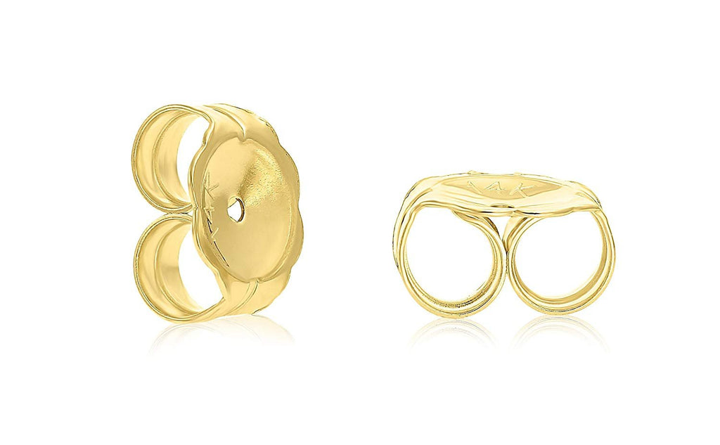 14k Gold Earring Back Replacement Nut Friction Push-back